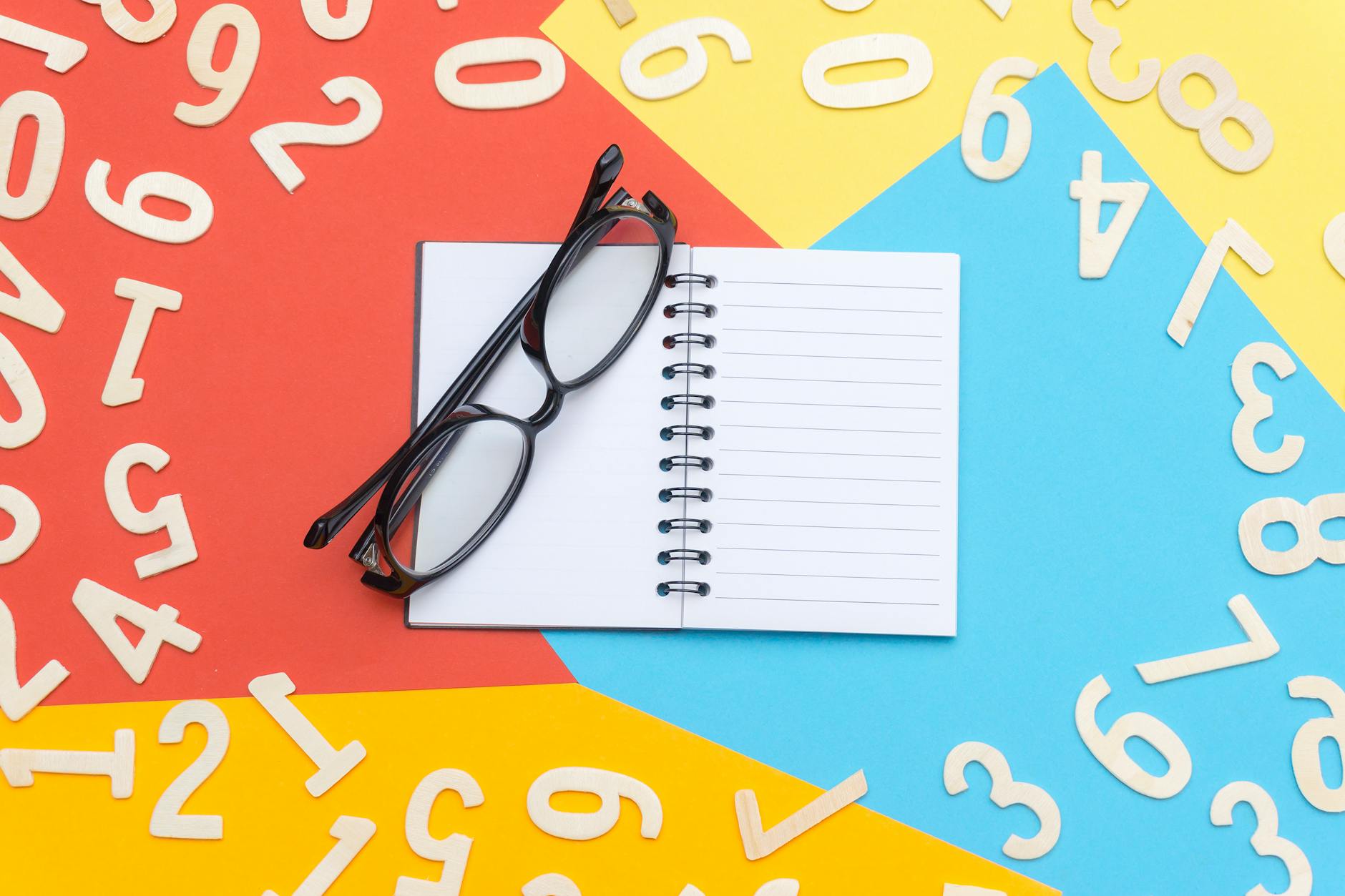 eyeglasses with black frames