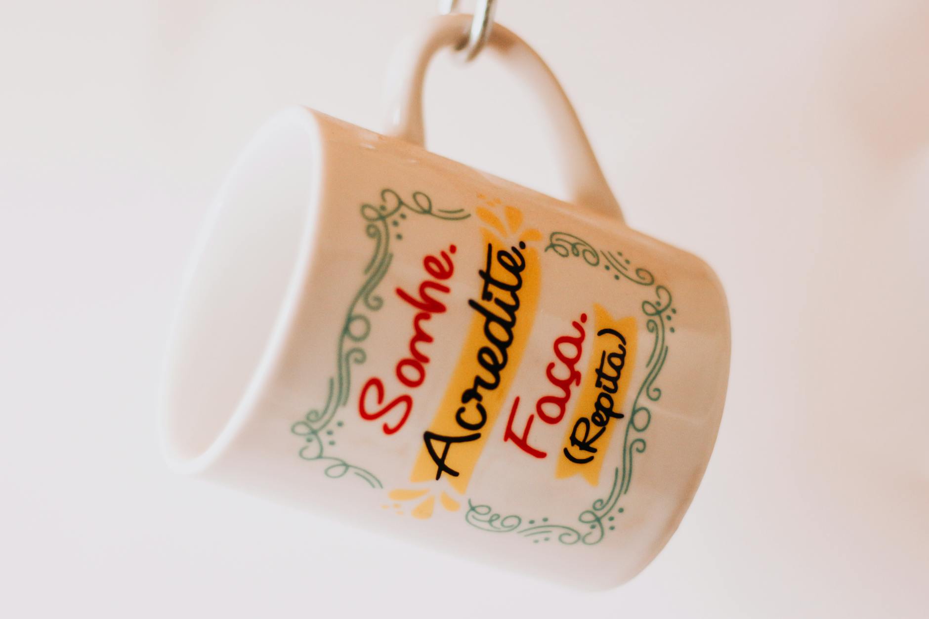 close up shot of a ceramic mug