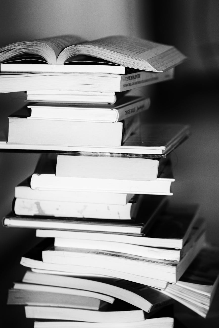 pile of books
