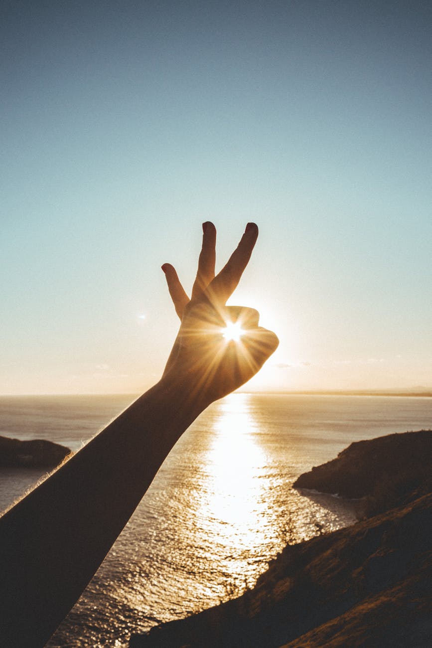 person showing fingers