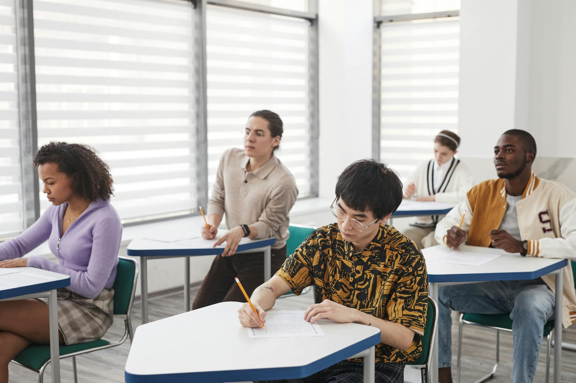 students sitting in the room