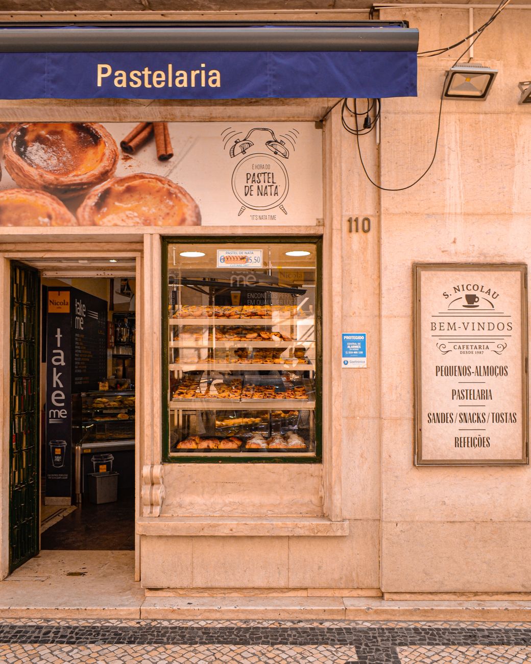 traditional bakery in downtown lisbon portugal