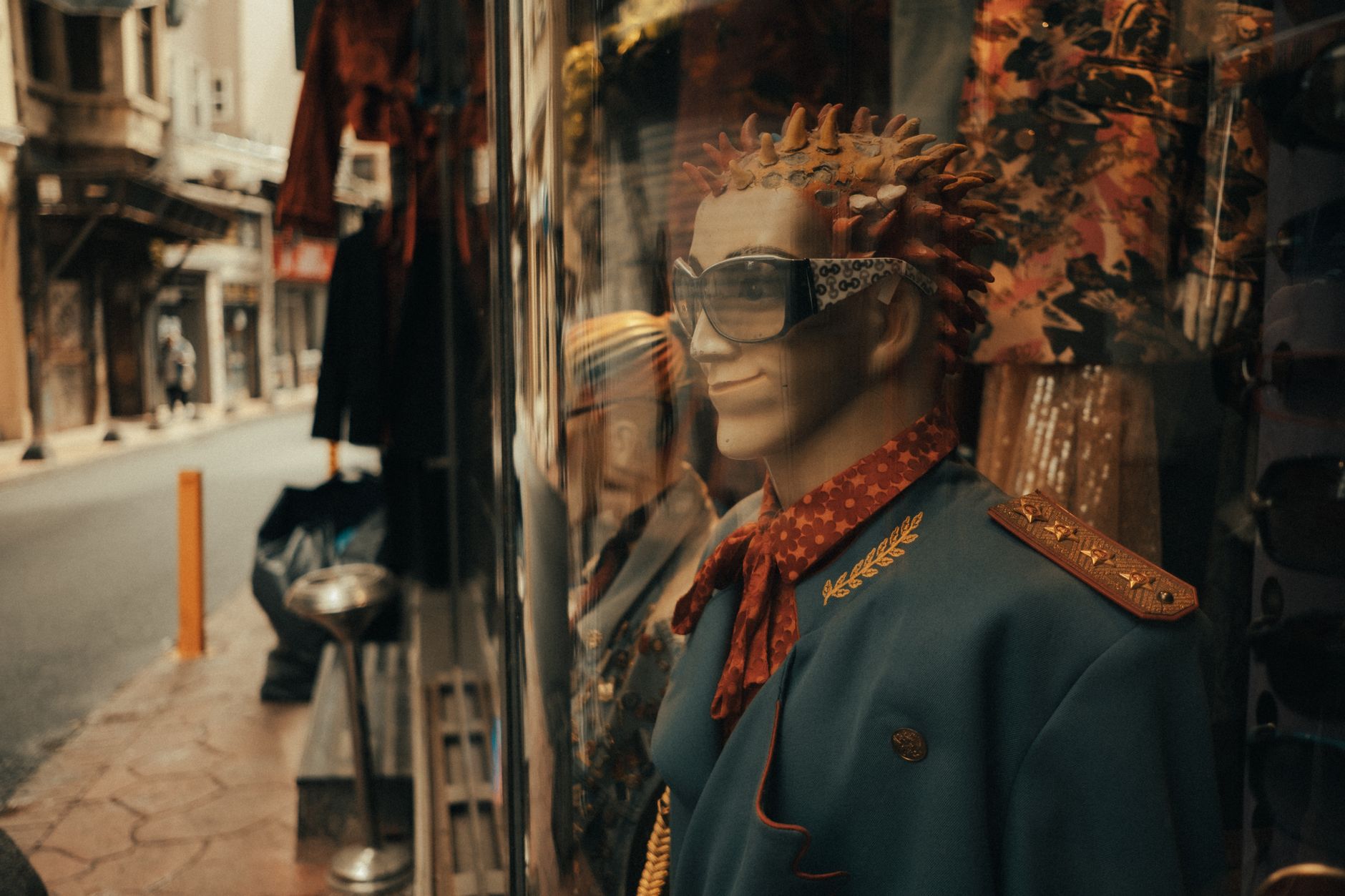 mannequins on display window