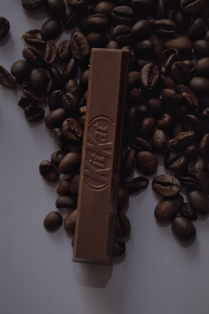 close up shot of a chocolate bar