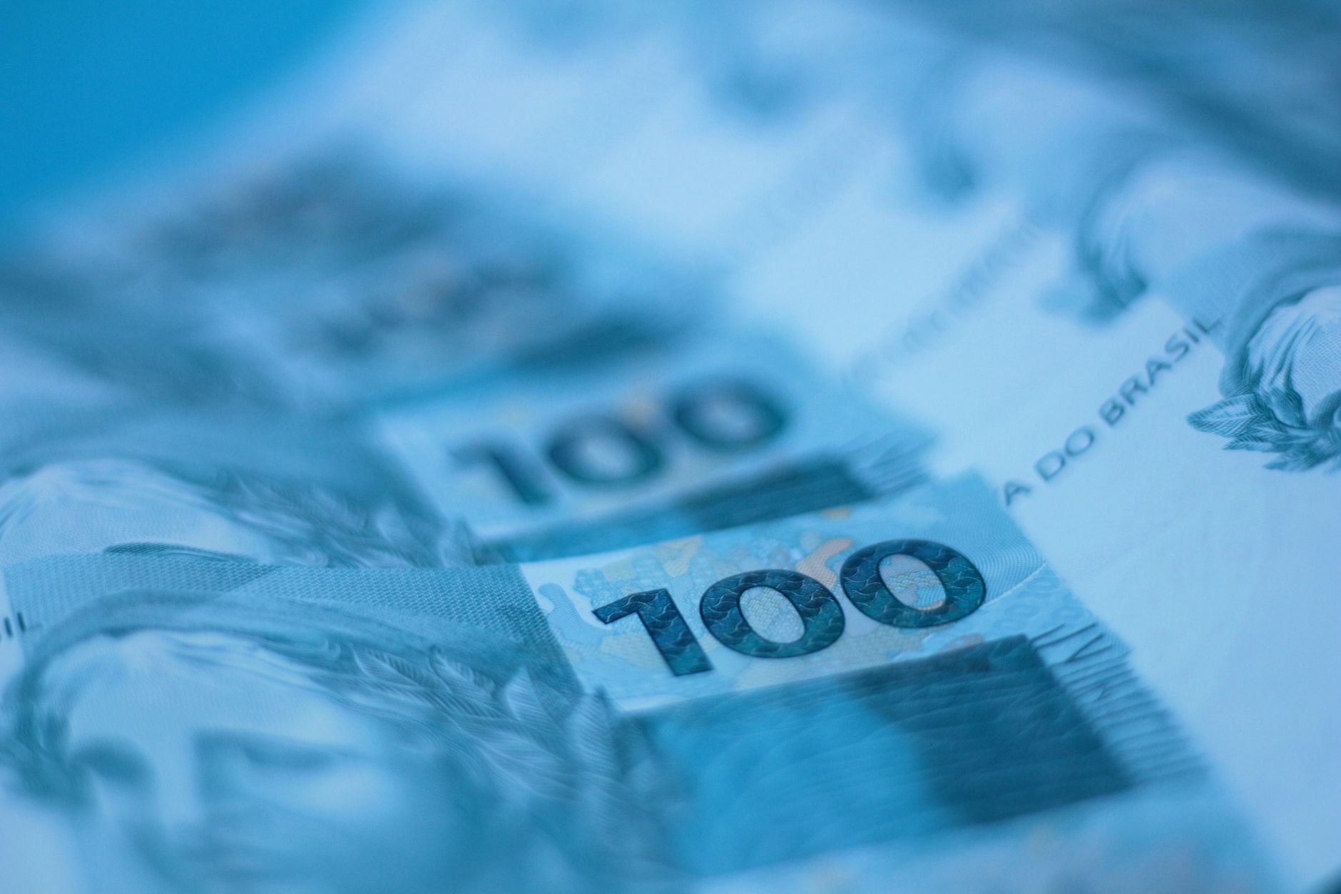 paper money in tilt shift lens