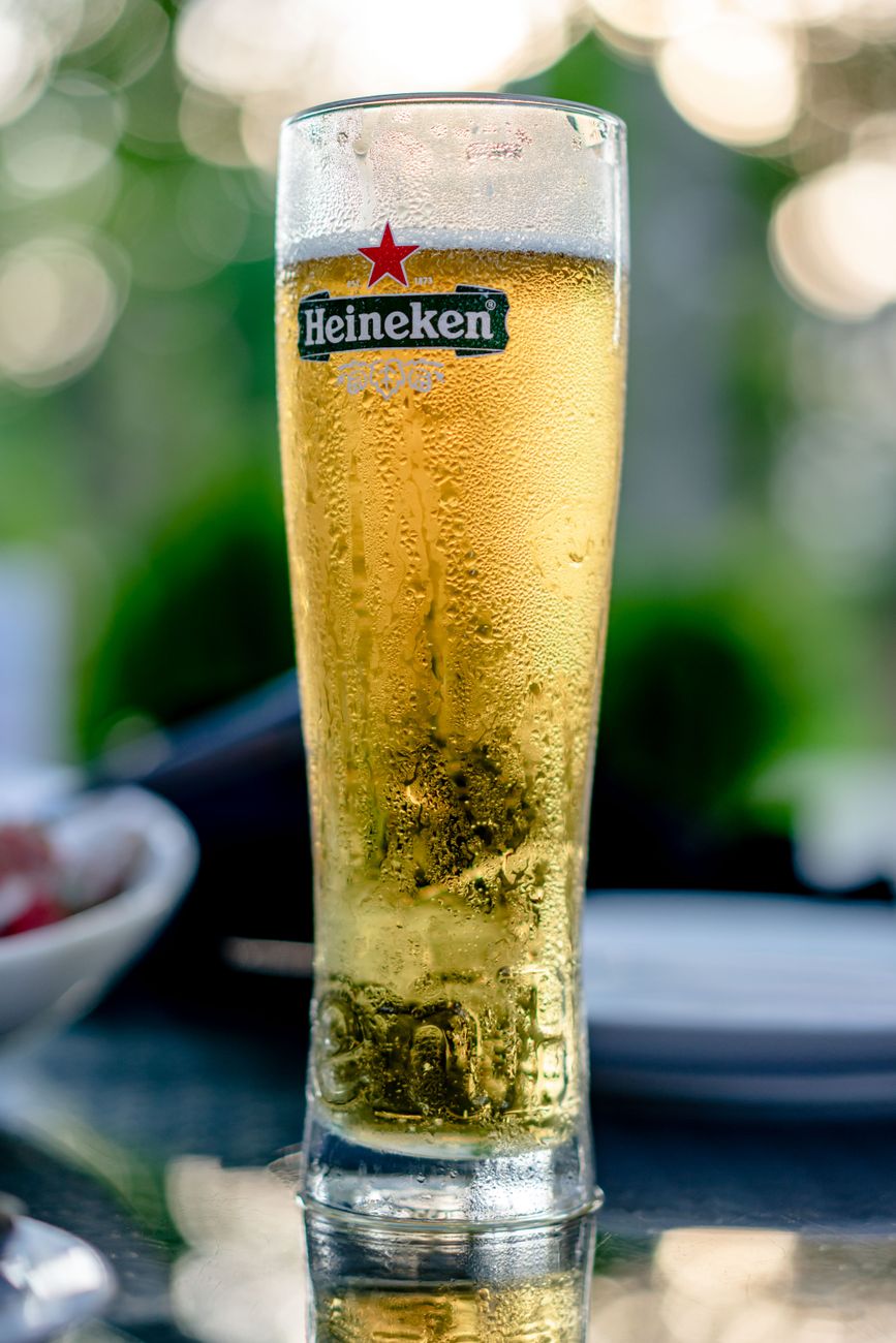 close up photograph of a glass with beer
